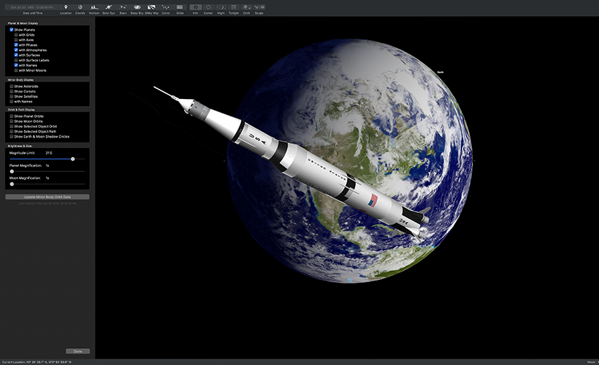 SkySafari 6 Pro Apollo In-App Screenshot